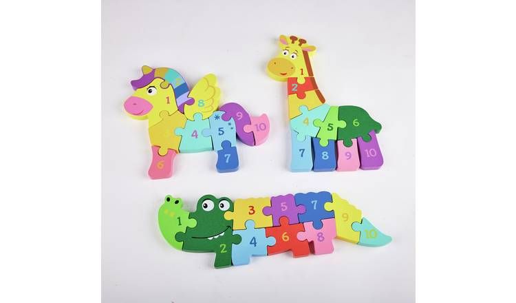 Chad Valley Wooden Animal Kids Jigsaw Puzzle