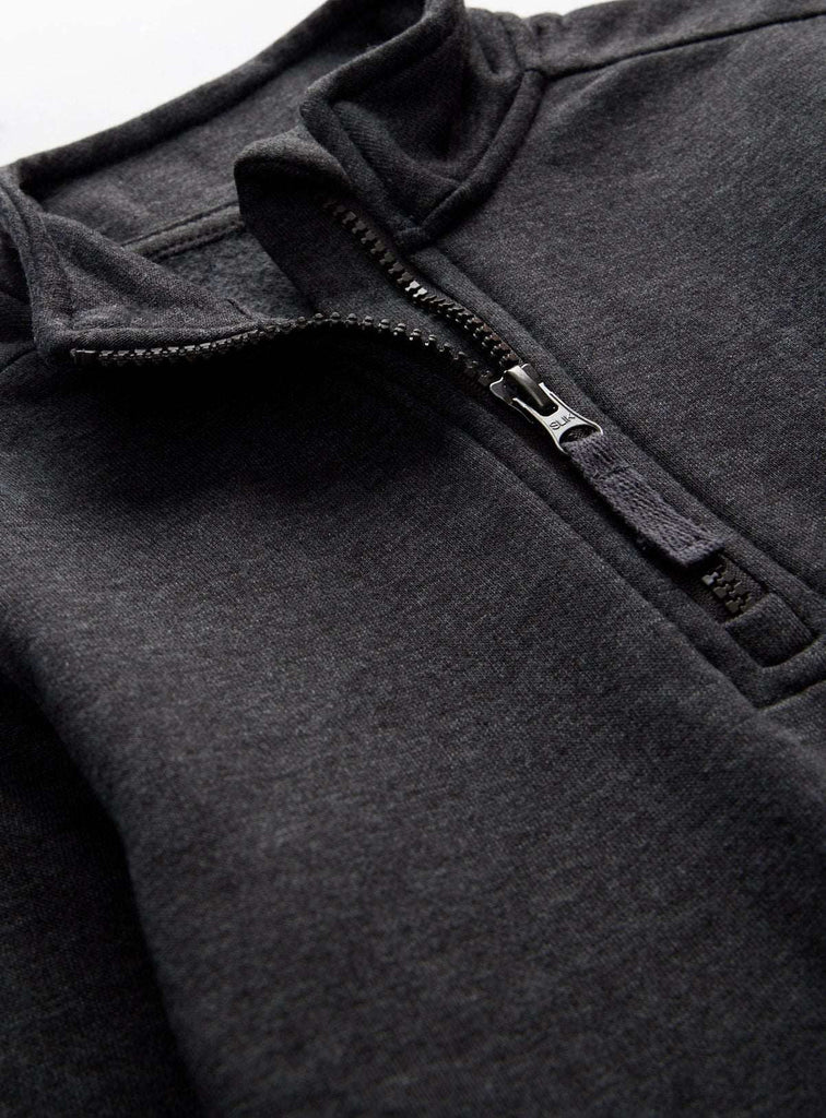 Charcoal Grey Quarter-Zip Sweatshirt 4 years