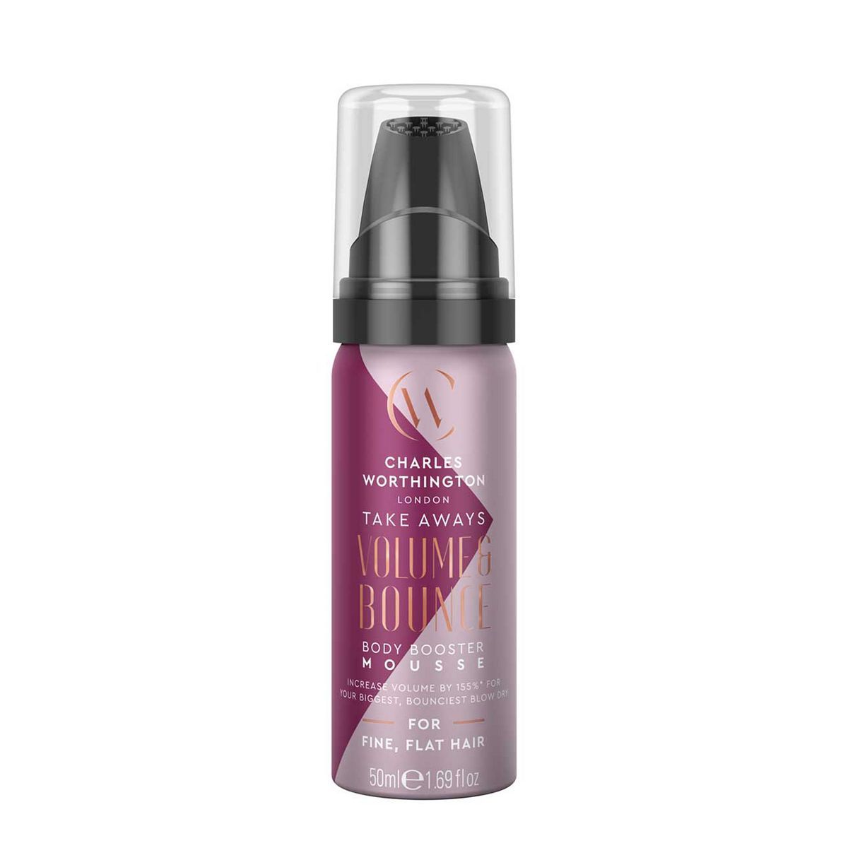 Charles Worthington Volume and Bounce Body Booster Mousse Takeaway 50ml