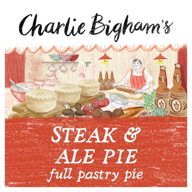 Charlie Bigham's Steak & Ale Full Pastry Pie   270g