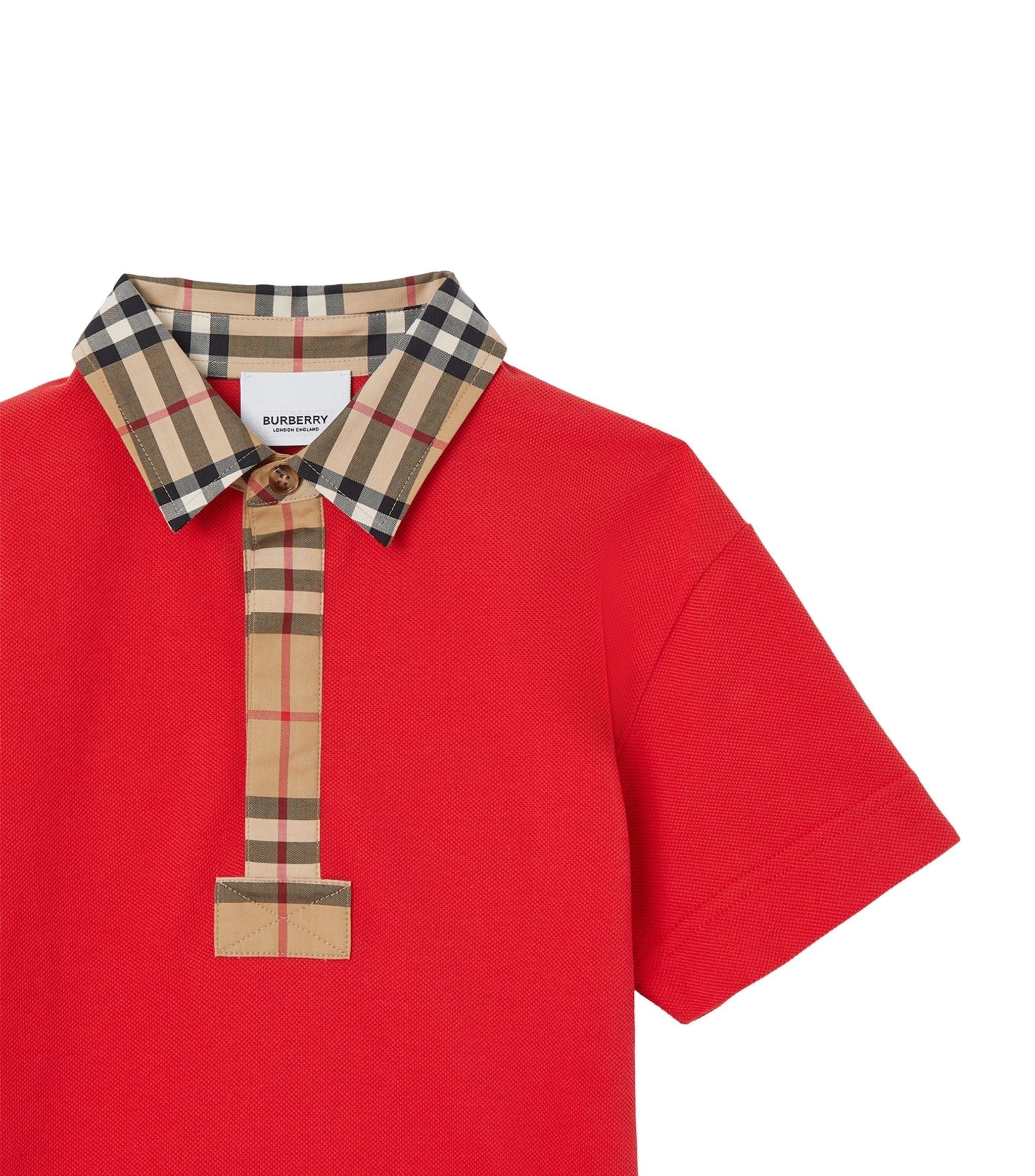 Check-Detail Polo Shirt (3-14 Years)