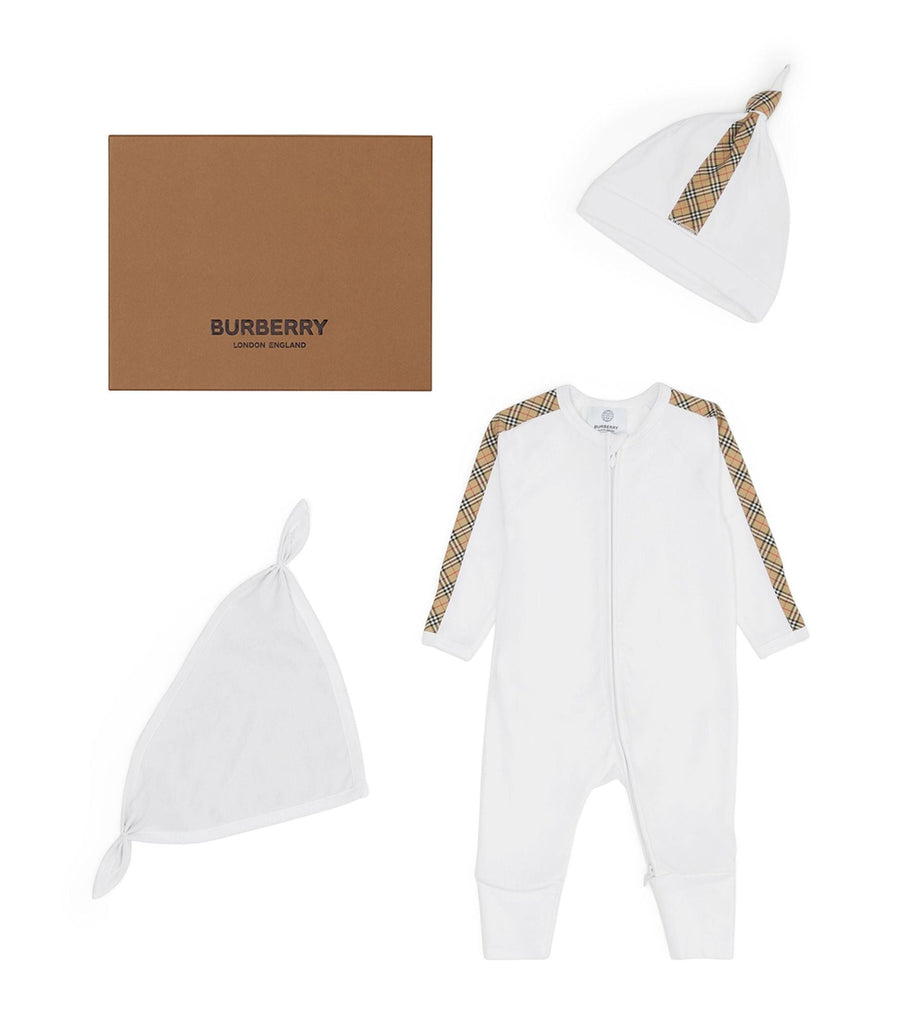 Check-Trim Three-Piece Playsuit Set (1-18 Months)