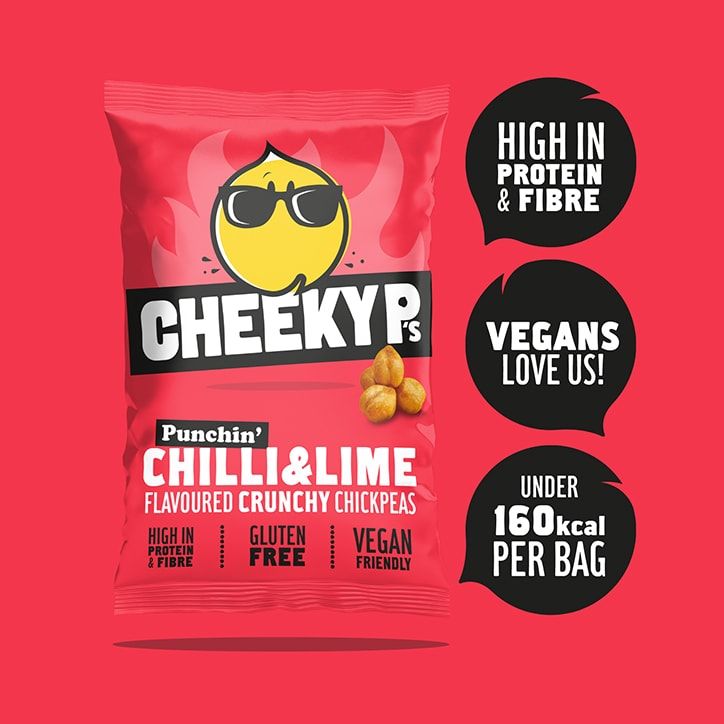 Cheeky P's Punchin' Chilli &amp;amp; Lime Flavoured Crunchy Chickpeas 40g