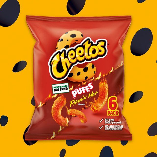 Cheetos Puffs Flamin' Hot Multipack Snacks   6 per pack