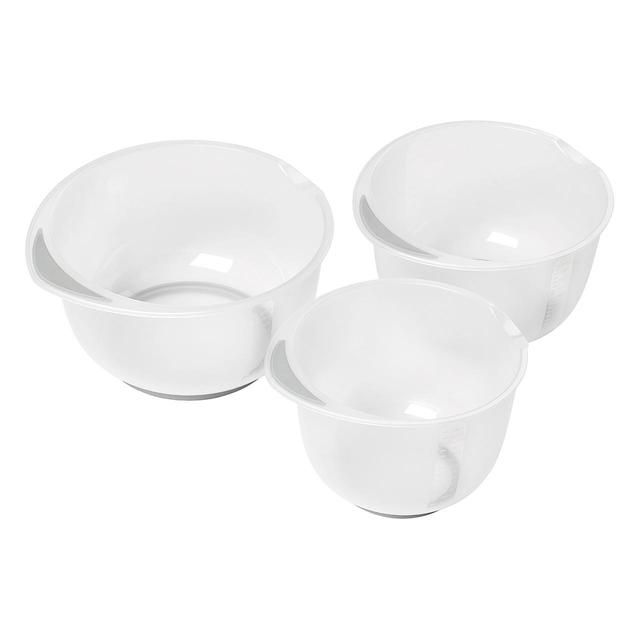 Chef Aid Contain Triple mixing bowl with non-slip base (2.5Lt, 2Lt, 1.5Lt)