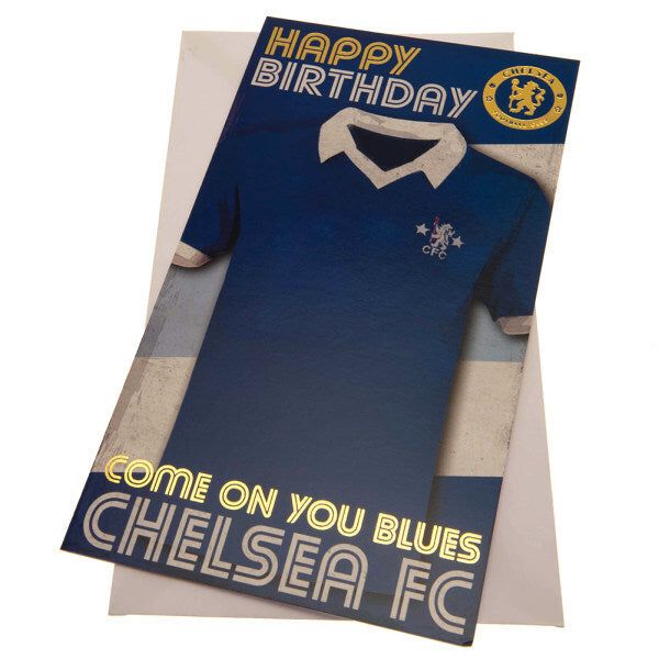 Chelsea FC Retro Birthday Card (22cm x 12cm)