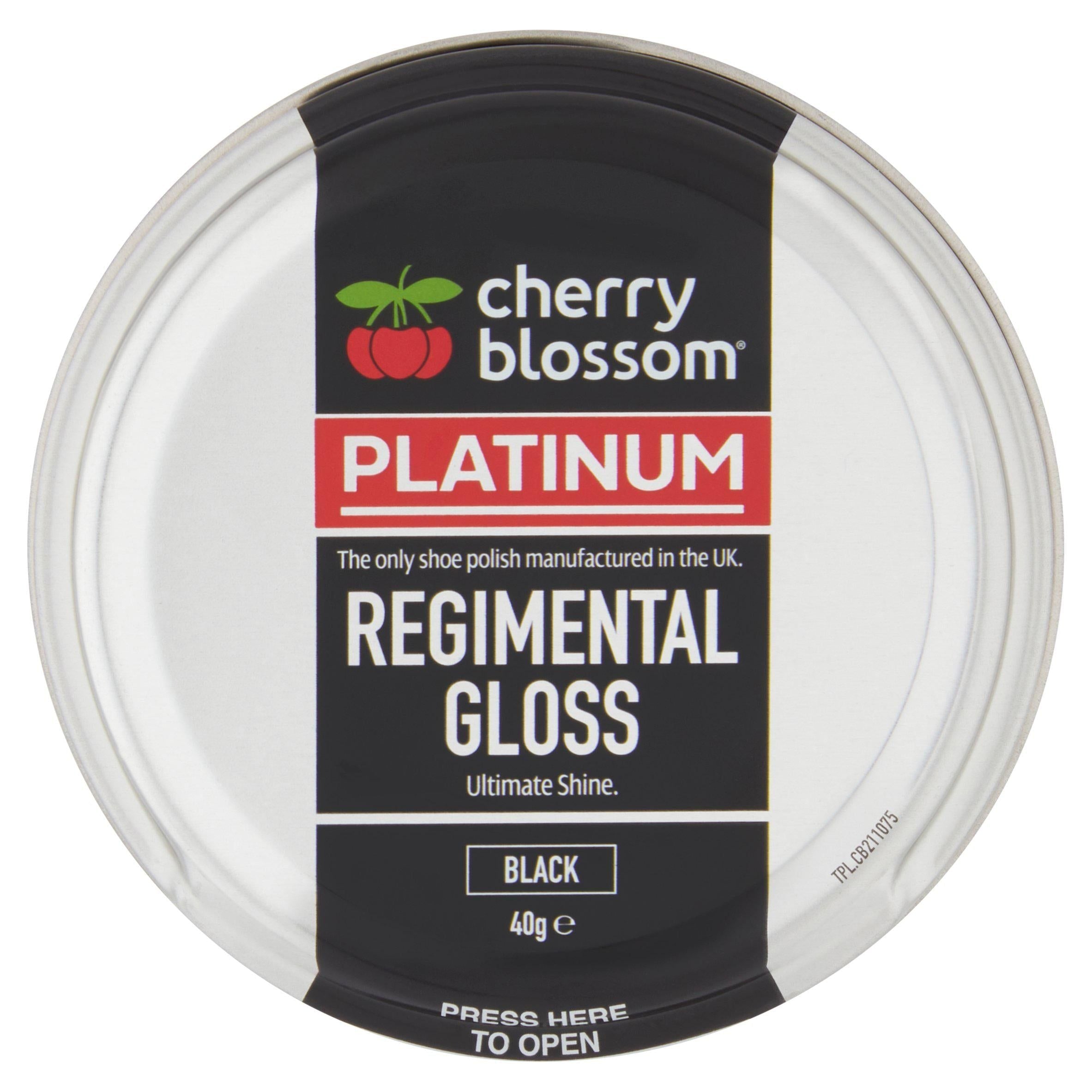 Cherry Blossom Platinum Regimental Black Gloss 40g