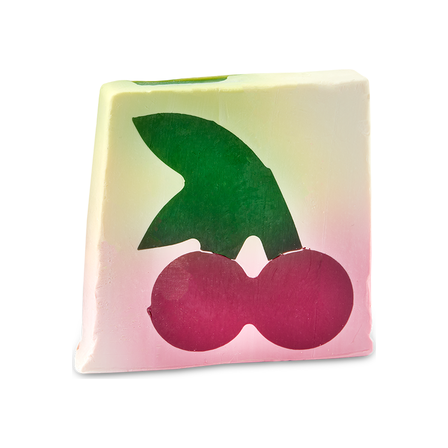 Lush Cherry On Top firm fruity soap bar - British product