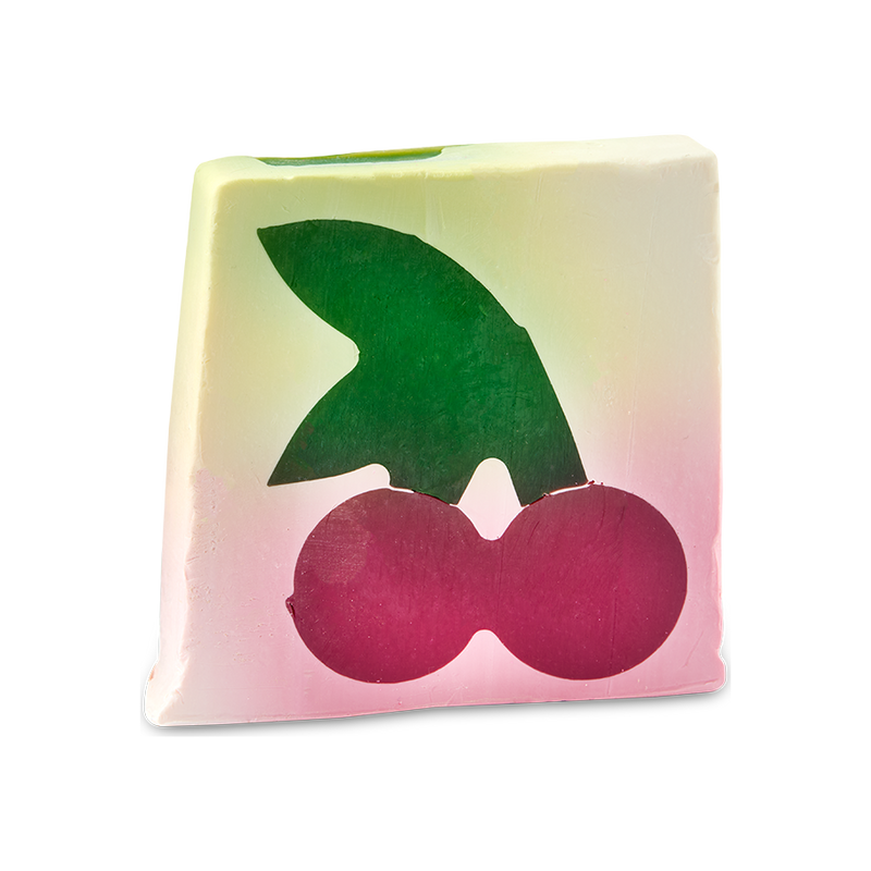 Lush Cherry On Top firm fruity soap bar - British product
