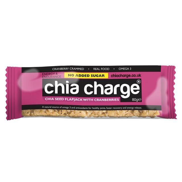 Chia Charge Cranberries Chia Seed Flapjack - no added sugar    80g