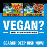 Chicago Town 2 Deep Dish Vegan BBQ Chicken Mini Pizzas   2 x 155g