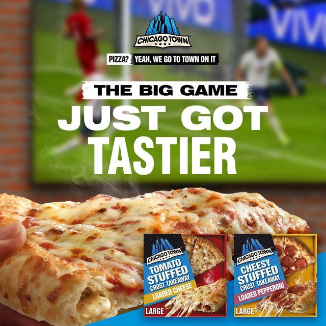 Chicago Town Takeaway Cheesy Stuffed Crust Cheese Large Pizza   630g