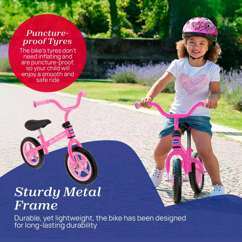 Chicco balance bike Pink Arrow (British brand)