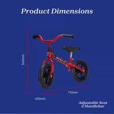 Chicco Red Bullet balance bike for toddlers, imported from the UK