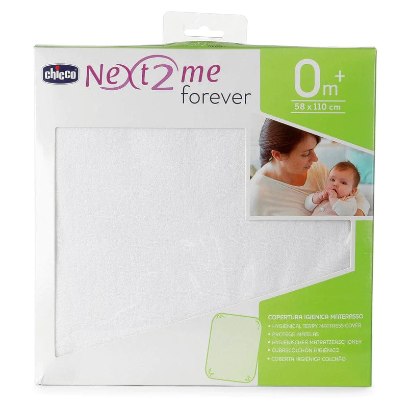 Chicco Next2Me Forever terry mattress cover 110x58cm (British brand)