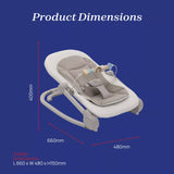 Chicco Magia baby rocker chair in Vanilla, UK version