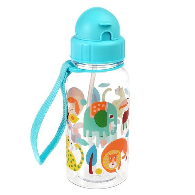 Children's water bottle with straw 500ml Wild Wonders