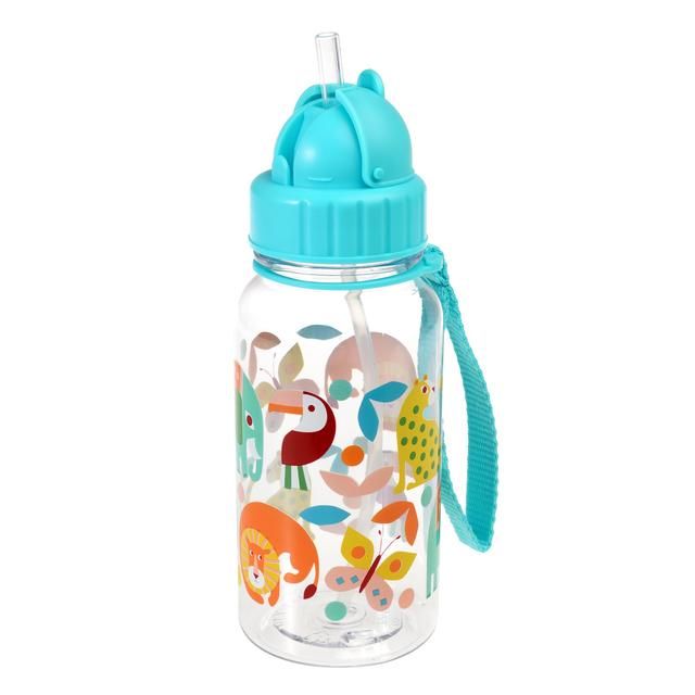 Children's water bottle with straw 500ml Wild Wonders