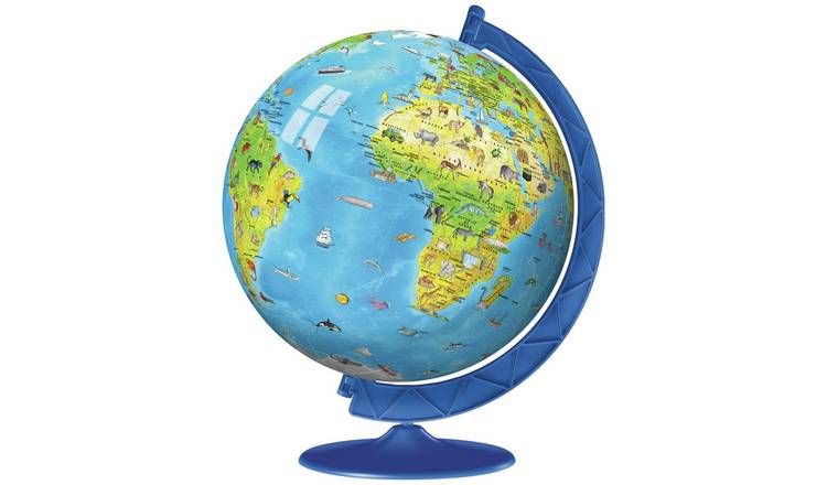 Children's World Map 180 Piece 3D Puzzle Globe