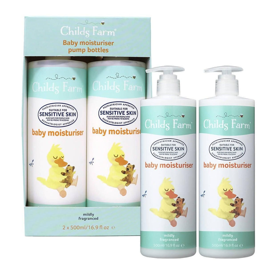 Childs Farm Baby Moisturisers, 2 x 500ml