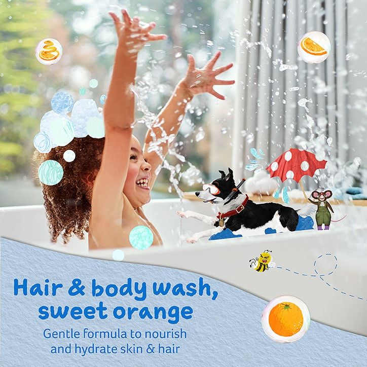 Childs Farm Bubble Hair & Body Wash - Organic Sweet Orange 250ml