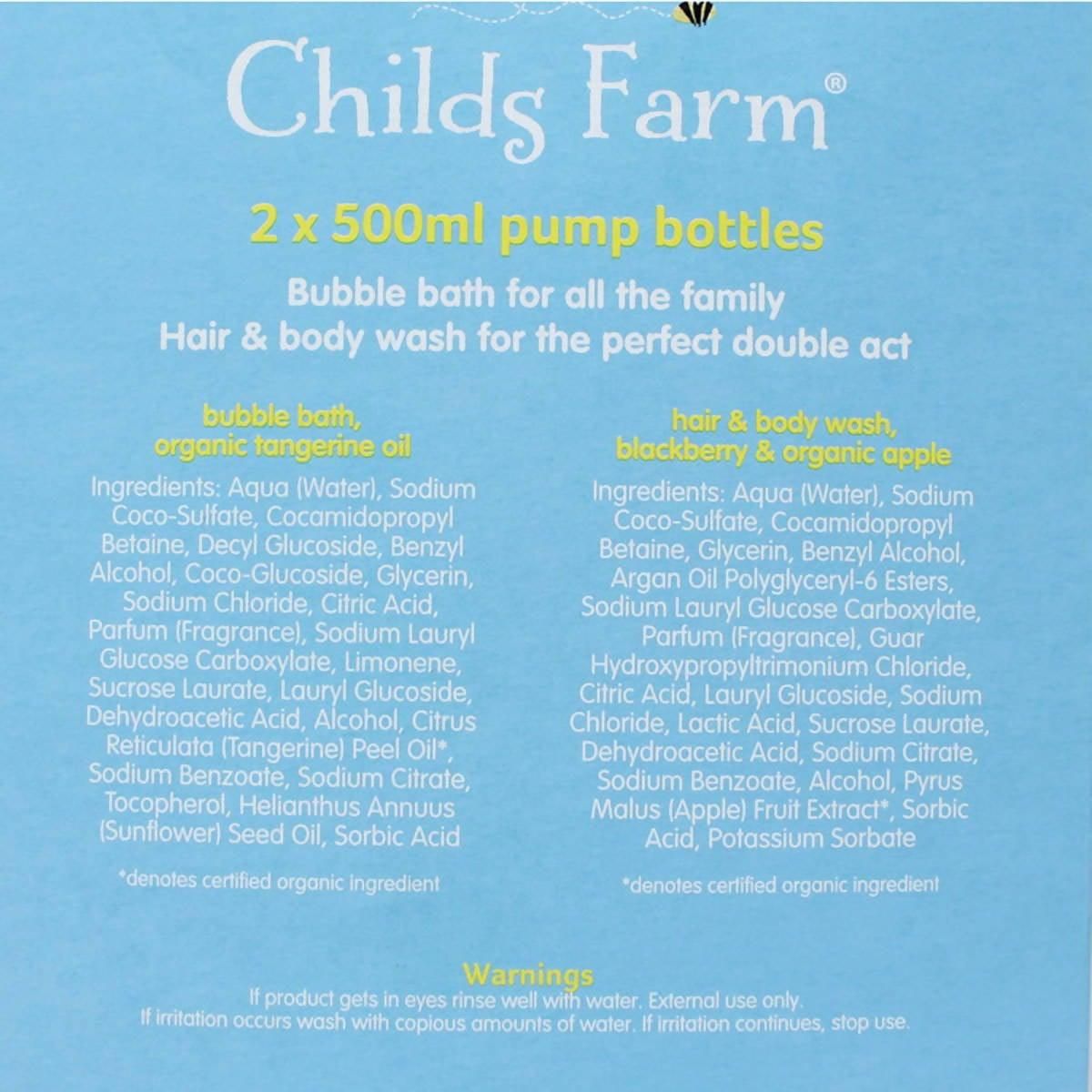 Childs Farm Hair &amp;amp; Body Wash, 2 x 500ml