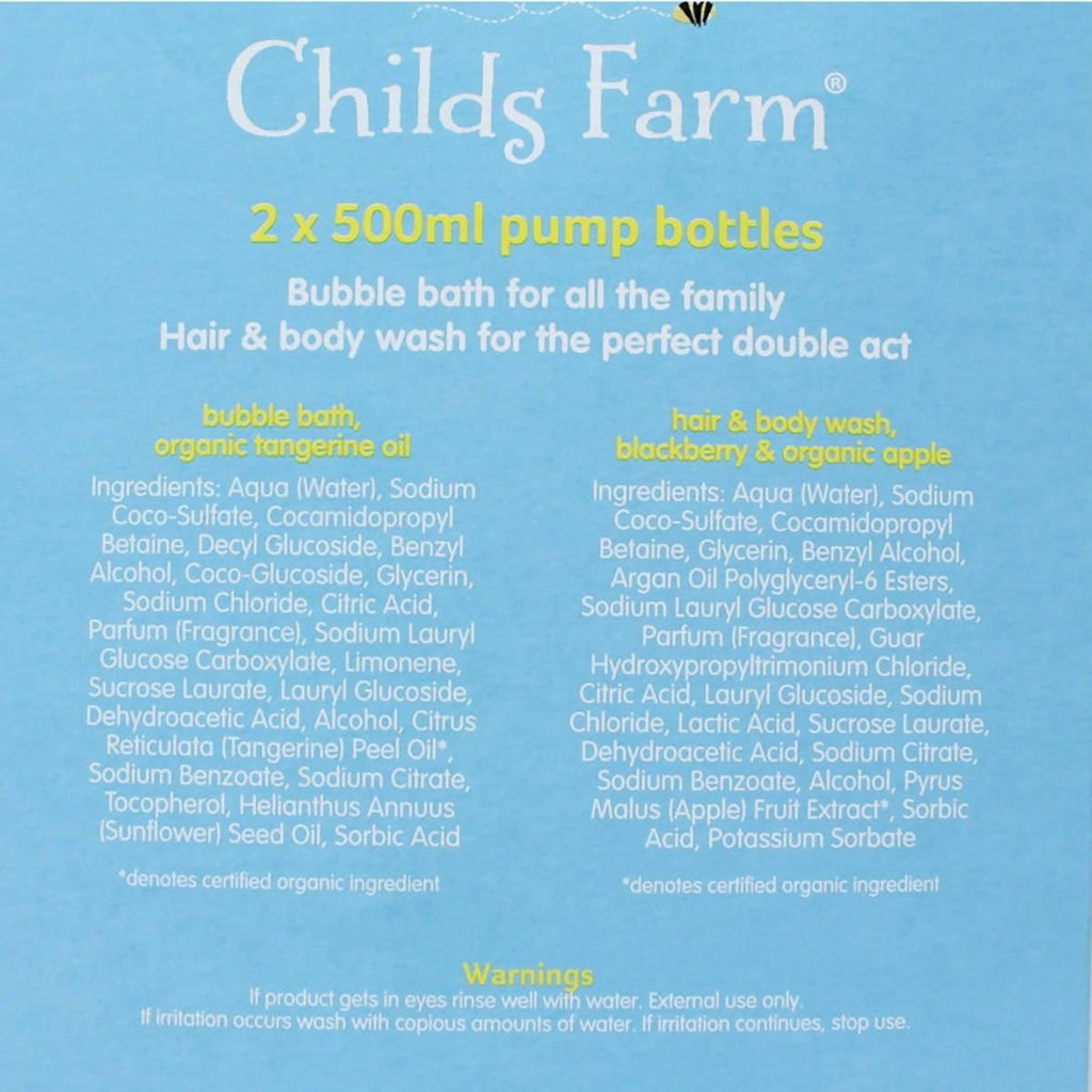 Childs Farm Hair & Body Wash, 2 x 500ml