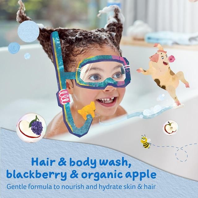 Childs Farm Kids Blackberry & Organic Apple Hair & Body Wash    500ml