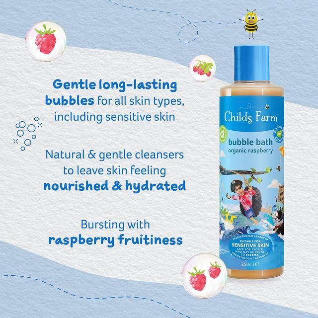 Childs Farm Kids Organic Raspberry Bubble Bath    250ml