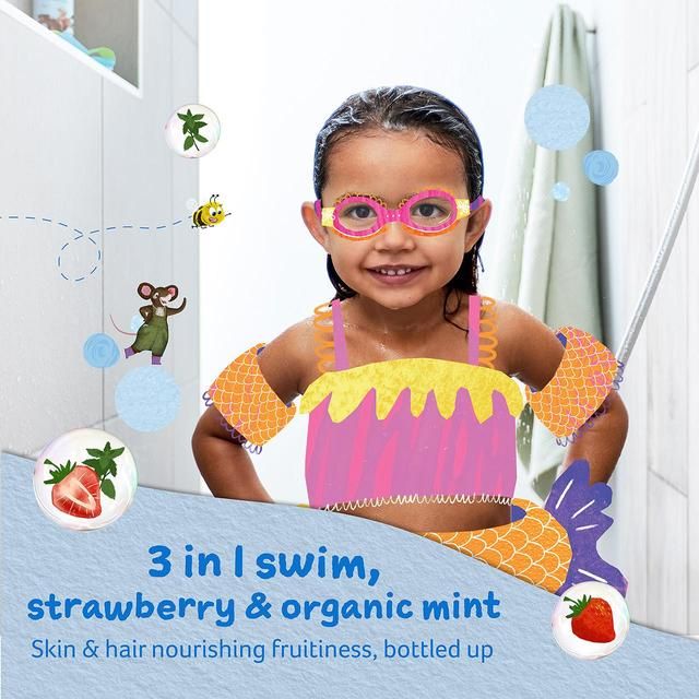 Childs Farm Kids Strawberry &amp;amp; Organic Mint 3 in 1 Swim    250ml