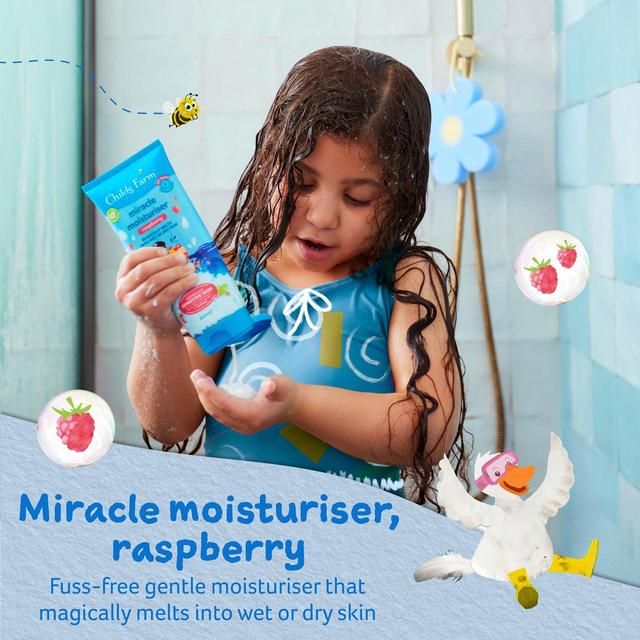 Childs Farm Miracle Moisturiser Wet Skin Raspberry   200ml