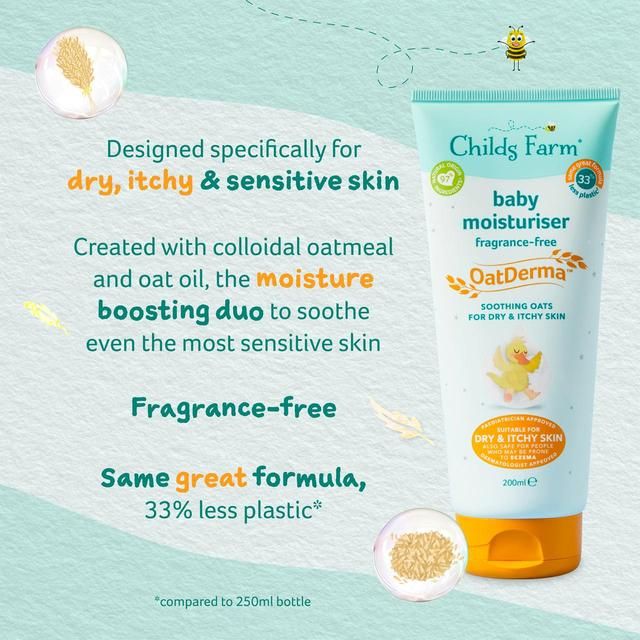 Childs Farm OatDerma Baby Moisturiser Fragrance-Free   200ml