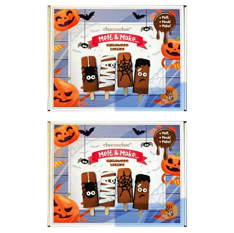 Choc on Choc Melt and Make Halloween Lollies, 2 x 300g