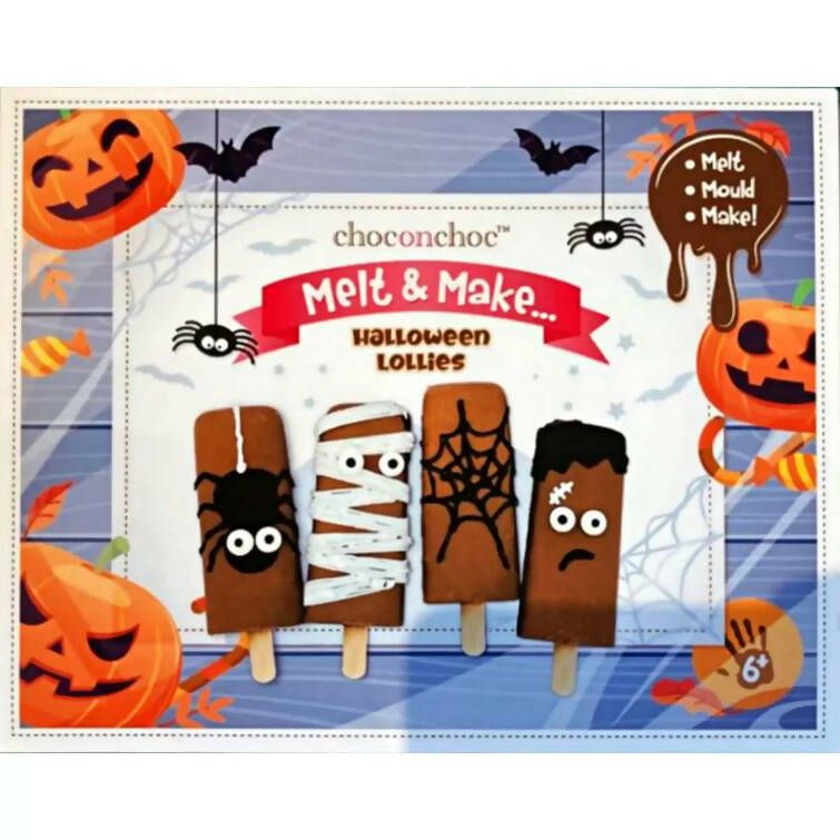 Choc on Choc Melt and Make Halloween Lollies, 2 x 300g