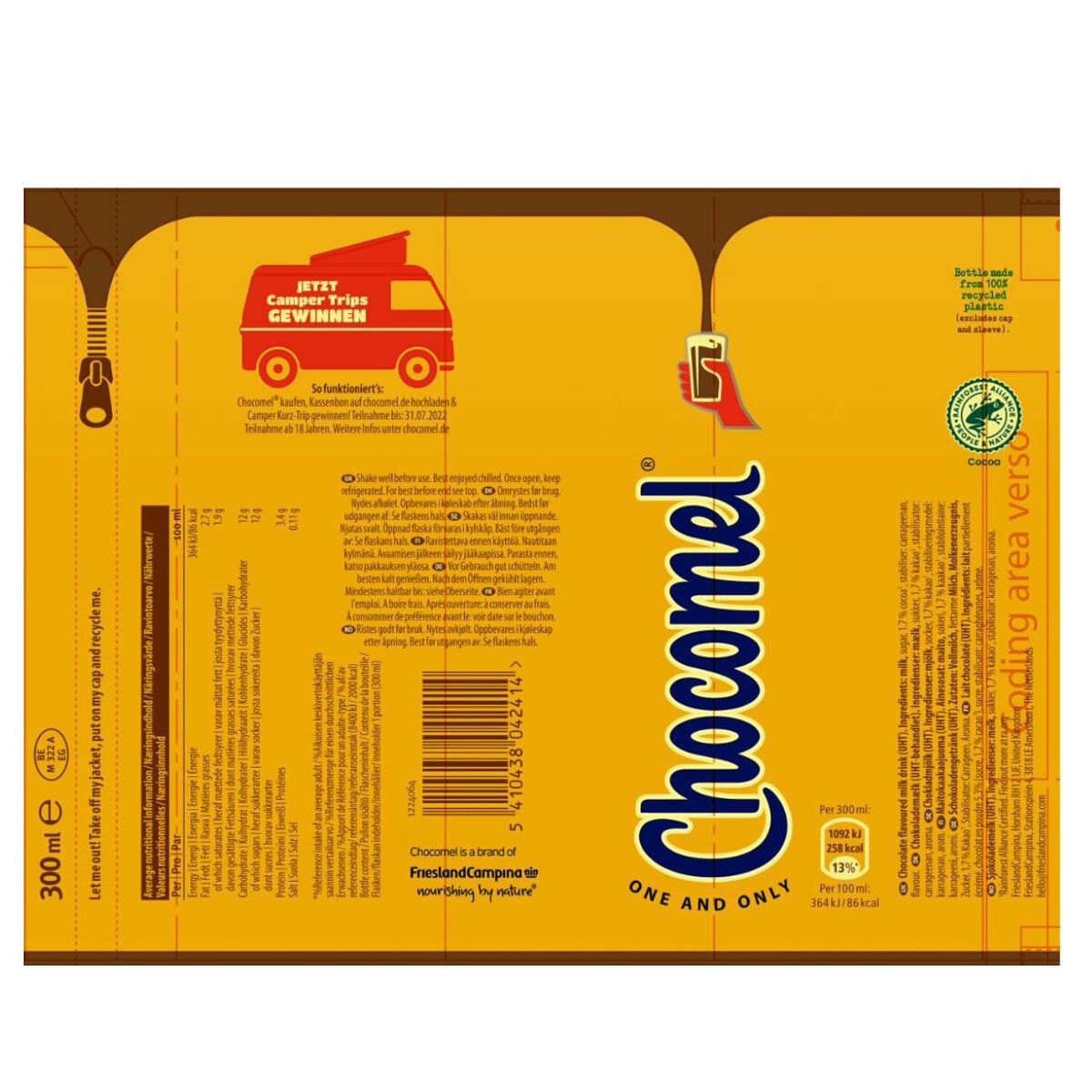 Chocomel Chocolate Milk Drink, 12 x 300ml