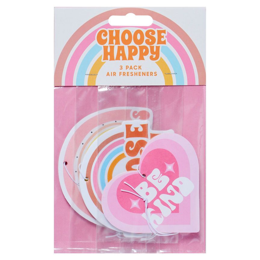 Choose Happy Car Air Freshener 3 Pack