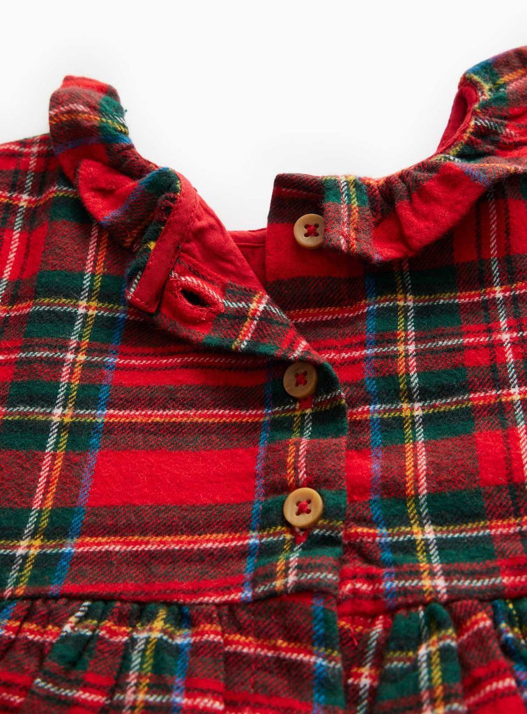 Christmas Red Tartan Dress & Tights Set Up to 3 mths