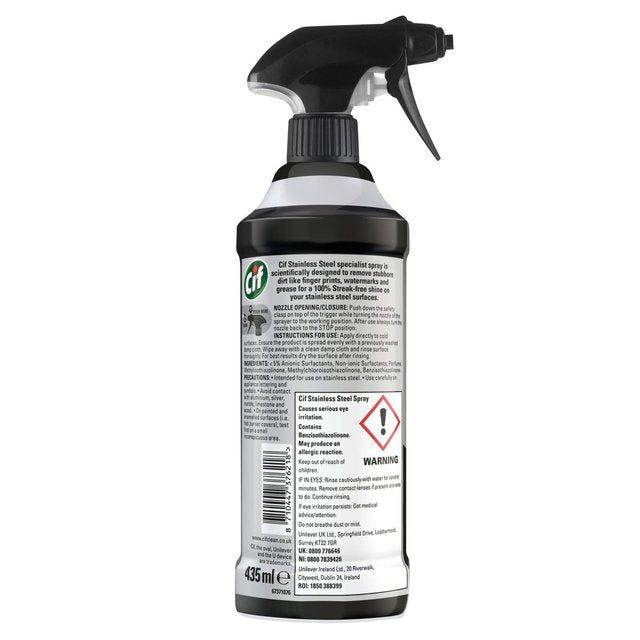 Cif Perfect Finish Specialist Cleaner Spray Stainless Steel    435ml