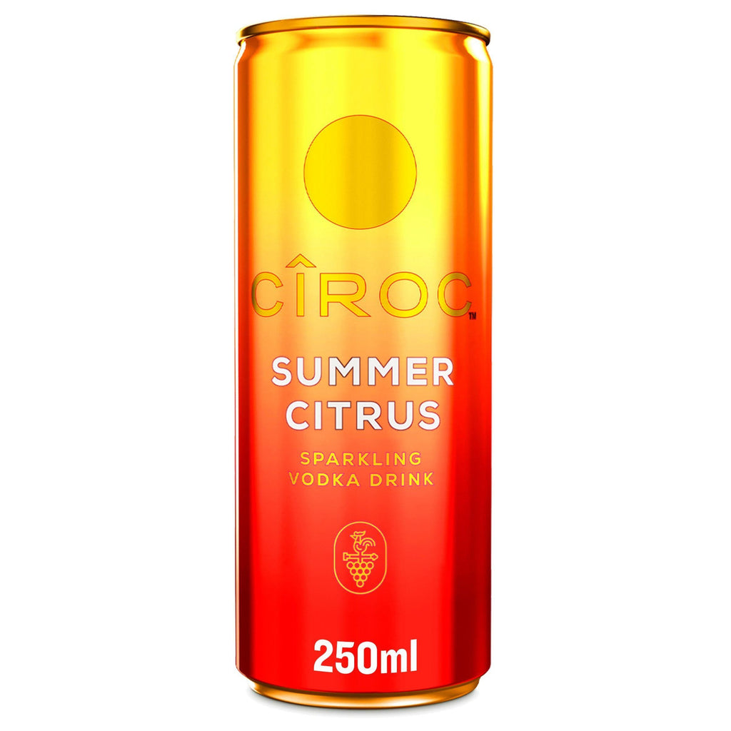 Ciroc Summer Citrus Sparkling Vodka Can Drink 250ml