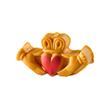 Lush handmade Claddagh soap with red lustre - British product