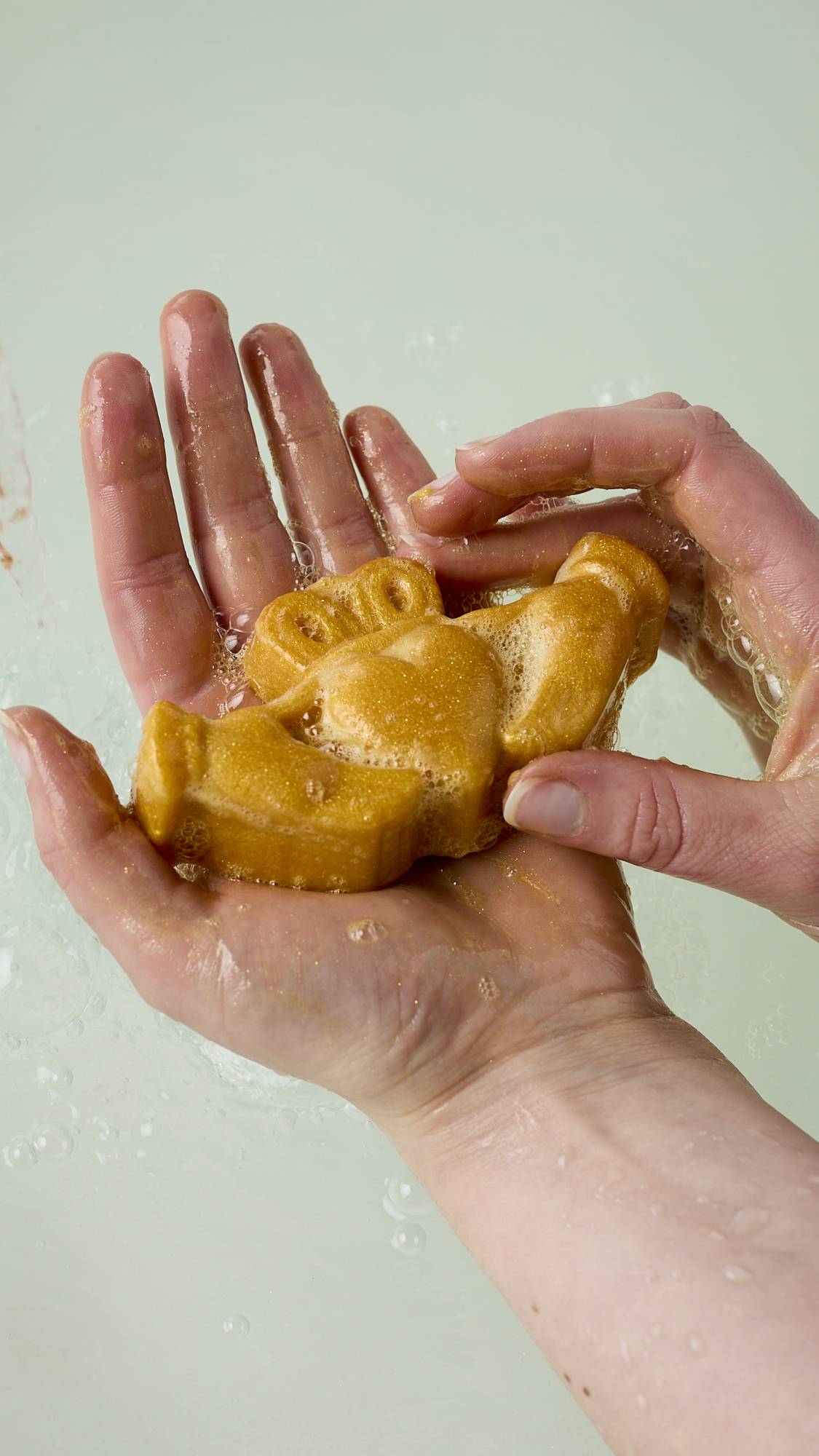 Lush handmade Claddagh soap with red lustre - British product