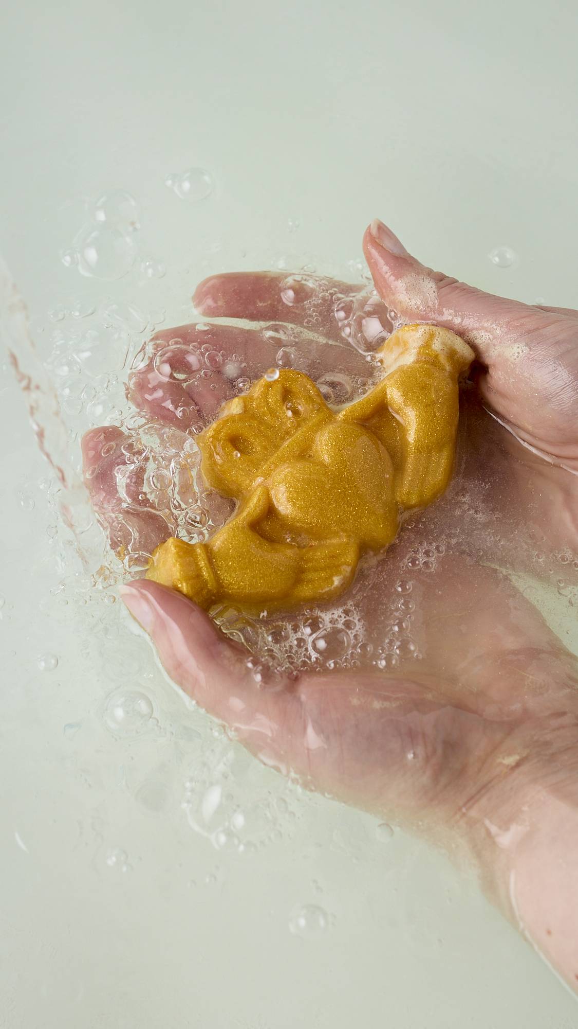Lush handmade Claddagh soap with red lustre - British product