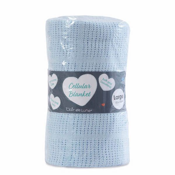 Clair De Lune Cotton Cellular Blanket Large Grey