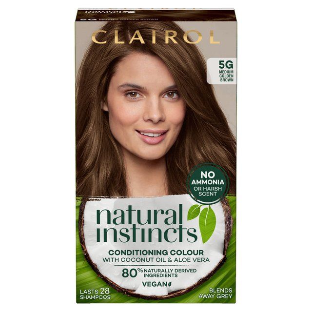 Clairol Natural Instincts Semi Permanent Hair Dye 5 Medium Golden Brown