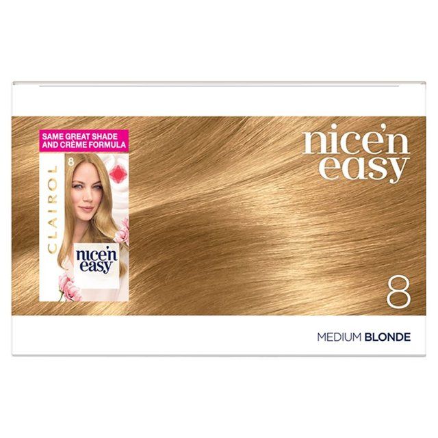 Clairol Nice'n Easy Hair Dye 8 Medium Blonde