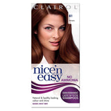 Clairol Nice'n Easy No Ammonia Semi-Permanent Hair Dye 81 Mahogany