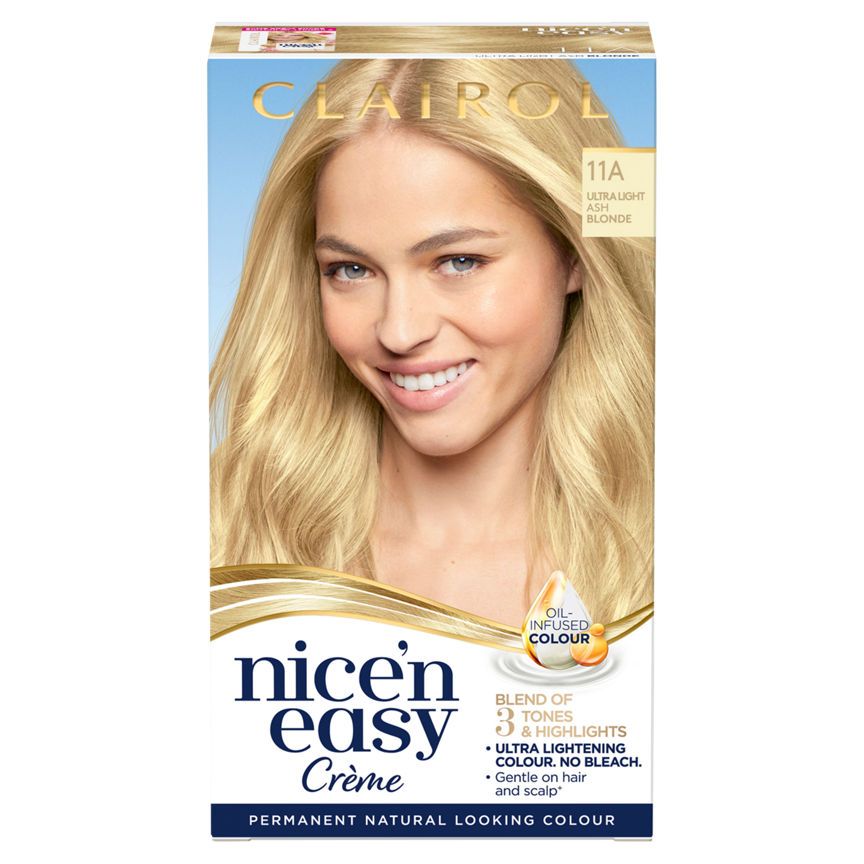 Clairol Nice&rsquo;n Easy tartós hajfesték 11A ultra világos hamvas szőke