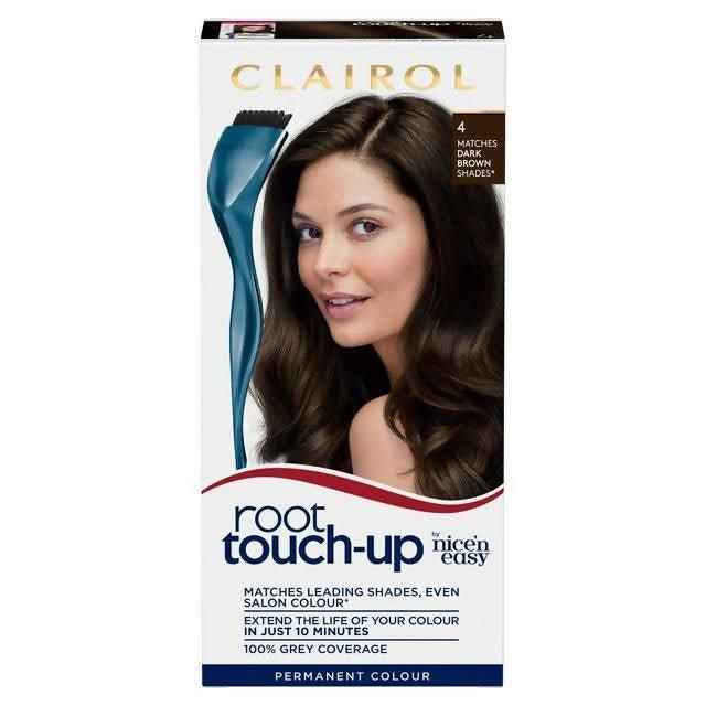 Clairol Nice'n Easy Root Touch-Up Hair Dye Dark Brown 4