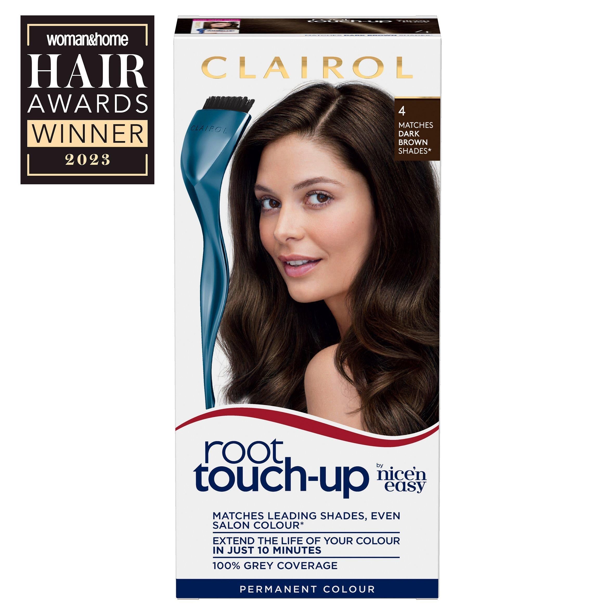 Clairol Nice'n Easy Root Touch-Up Hair Dye Dark Brown 4