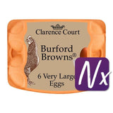 Clarence Court Burford Brown Free Range Very Large Eggs   6 per pack